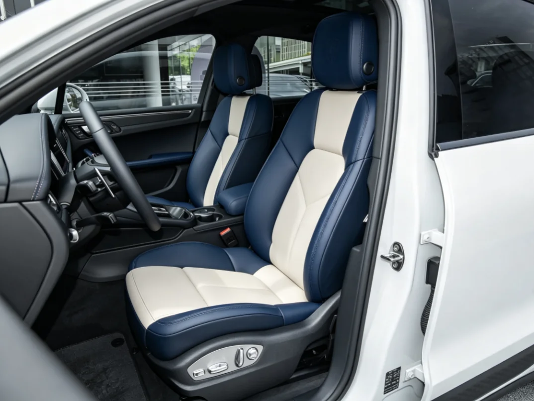 Für Porsche Macan 2023~2026 Maßgefertigte Autositzbezüge Luxuriöses Nappaleder 100% Passgenau Innenausstattung 360 ° Vollständige Abdeckung – Detail 5