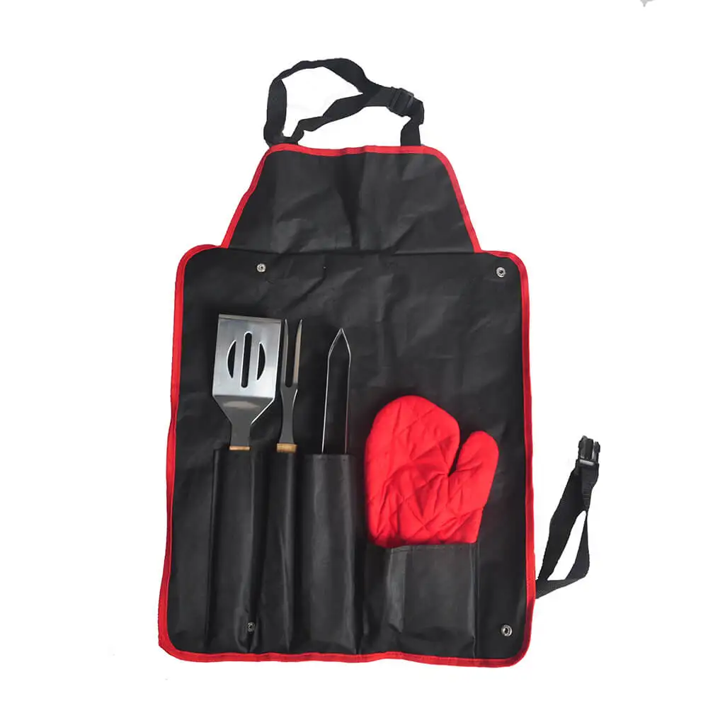 SEJR Barato Portátil de Acero Inoxidable Barbacoa Parrilla BBQ Juego de Herramientas