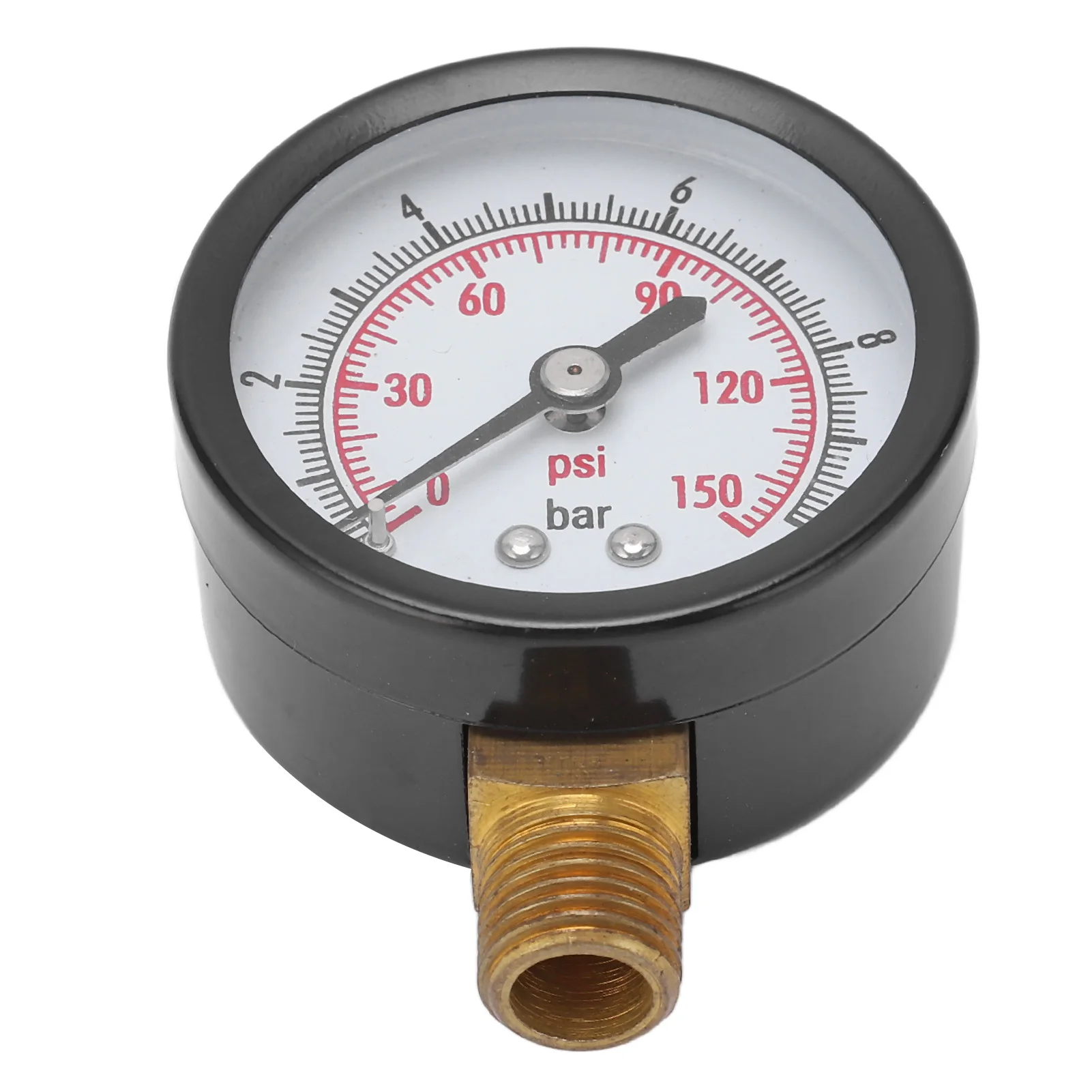 Pressure Gauge Vertical Pressure Meter Liquid Monitoring Measurement 0‑10 Bar 0‑150 Psi G1/4in Connection