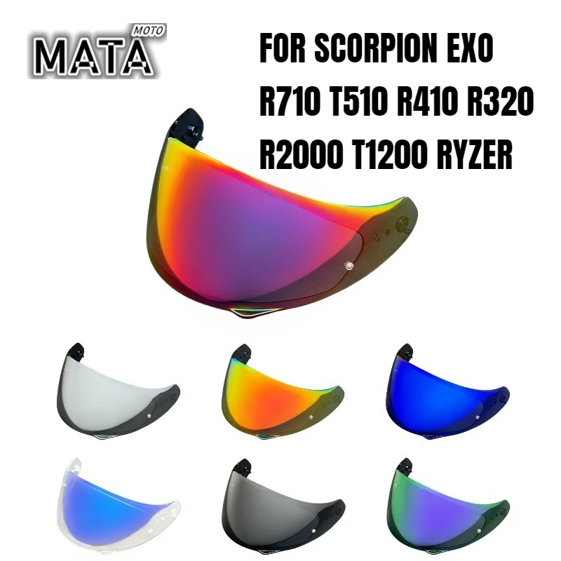 

R710 Visors for Scorpion EXO T510 R410 R320 R2000 T1200 Ryzer Helmets Lens Replacement Parts