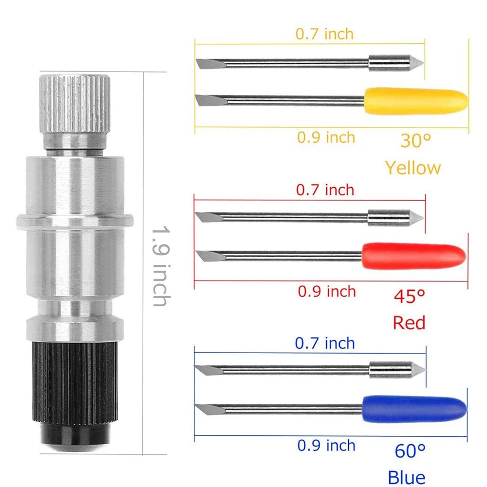 Lame da taglio per Plotter da taglio in vinile con lama da 30/45/60 gradi per CB09 CB09U Graphtec con Base portalama