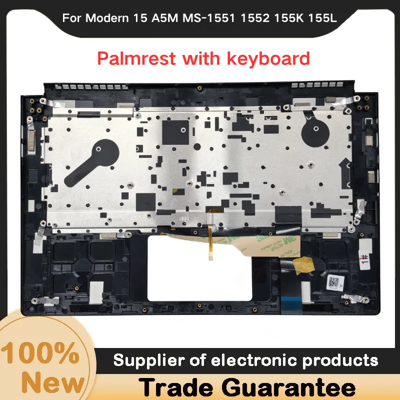 New For Kailxuling Modern 15 A5M MS-1551 1552 155K 155L Upper Case Palmrest with keyboard Laptop shell