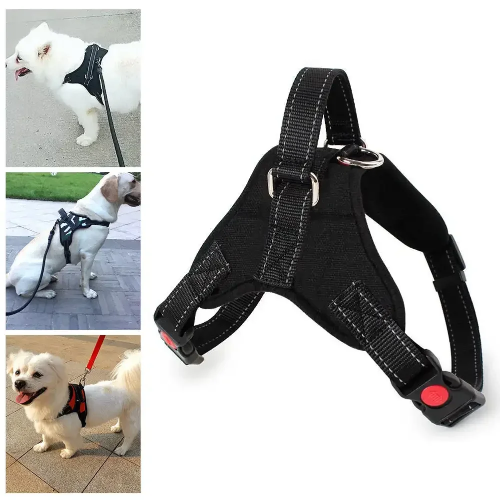 Saddle Dog Harness Reflective Adjustable Pet Harness No Pull Walking Training Small Medium Large Big Dogs Chest Strap Product