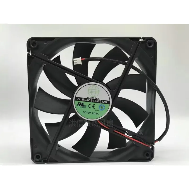 

S1352512H DC 12V 0.33A 135x135x25mm 2-Wire 135MM Cooling Fan