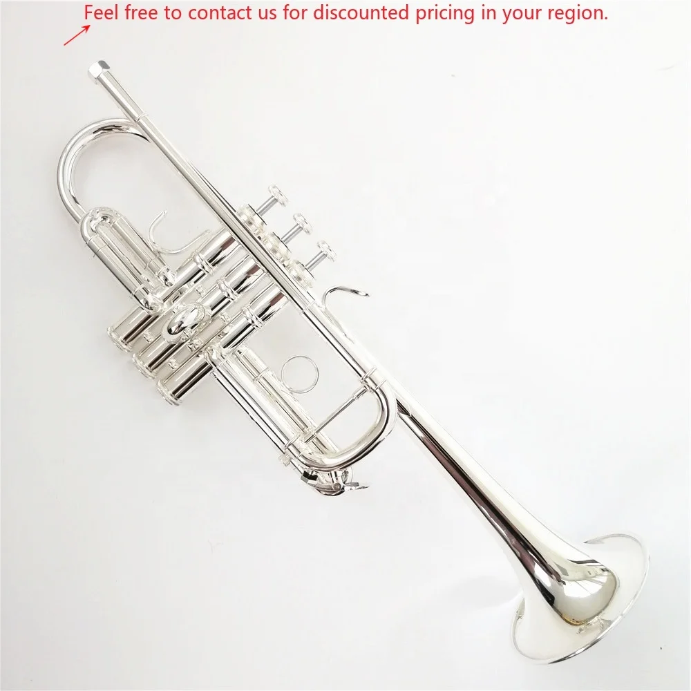 

C Tone Professional Trumpet Silver Plated Trompeta
