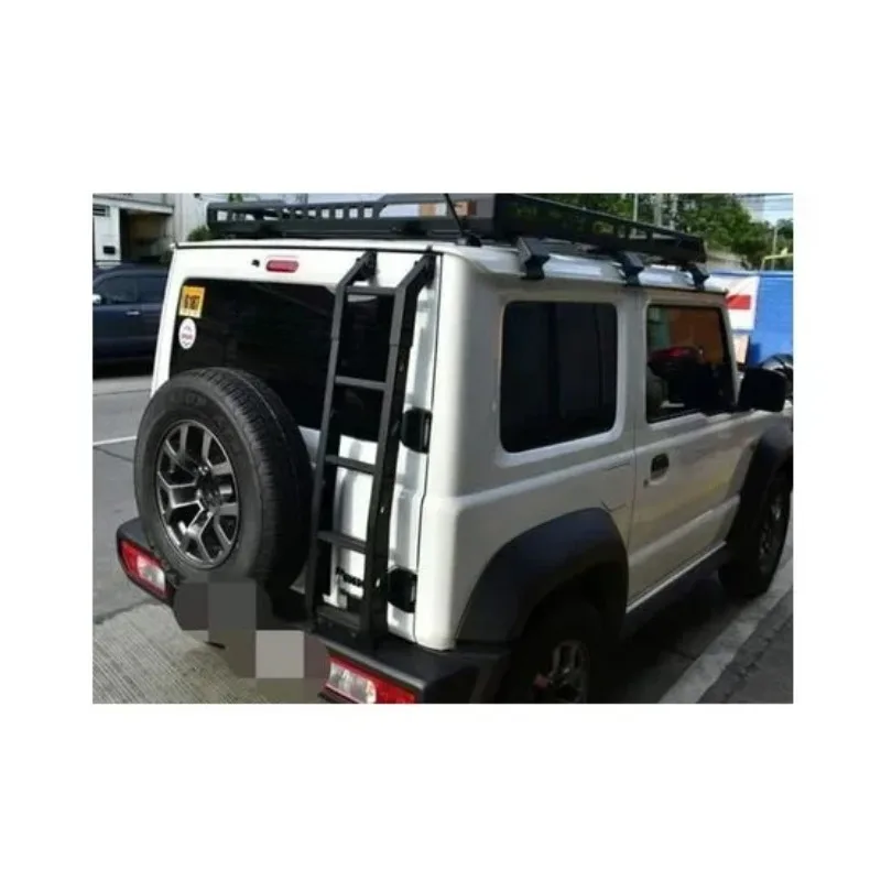 Aluminum Alloy Roof Rack with Light & Rear Ladder For Suzuki Jimny 2019 JB74 JB64 JB74W JB64W