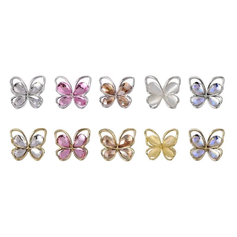 3D Art Butterfly Art Rhinestones Crystals,3D Art Decorations Alloy Studs Drop Shipping