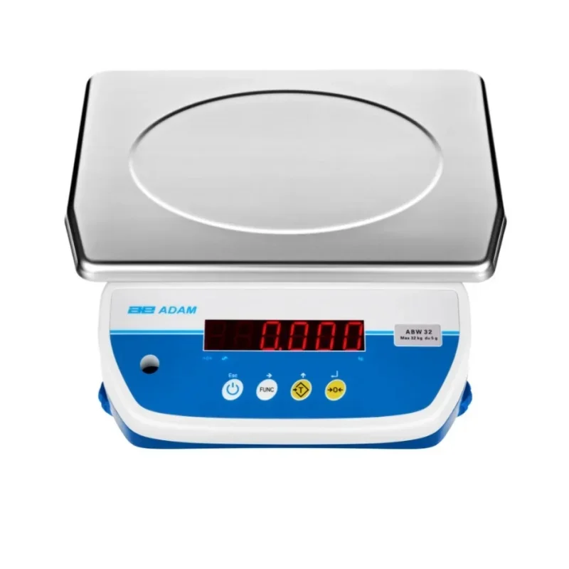 Veidt Weighing Adam ABW 8 8kg 1g Washdown Dual Display 30KG Stainless Steel Scale IP68 Protection Rating Waterproof Scale