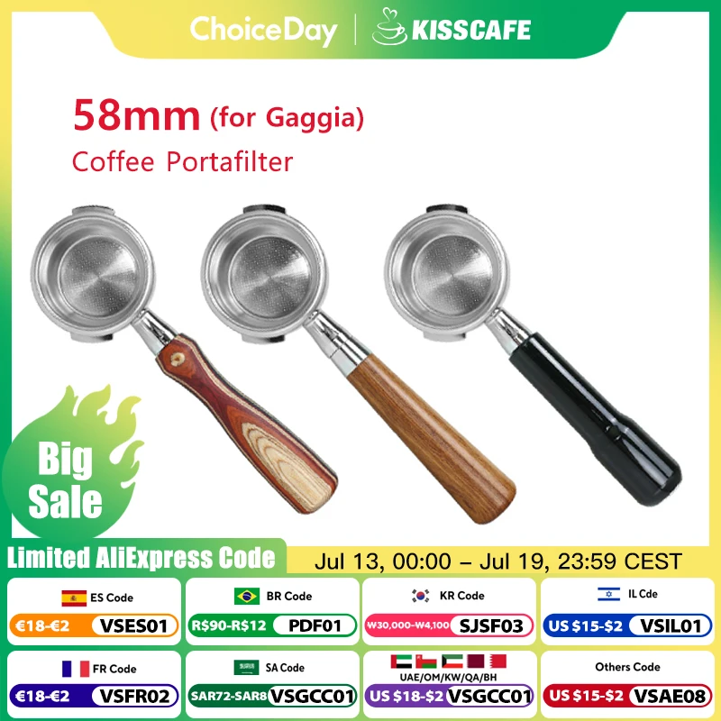 58MM Coffee Bottomless Portafilter For GAGGIA Classic Pro Naked Filter Basket Espresso Machine Accessories Maker Barista Tools
