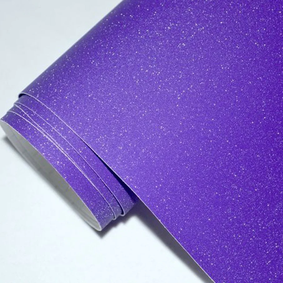 Car Styling Purple Glitter Diamond Vinyl Films Wrap For Car Body Car Sticker Auto decoration motorcycle decal 6 sizes for choice