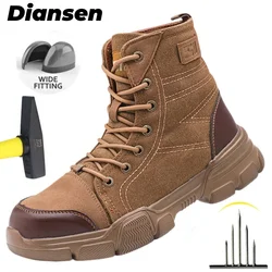 New Work Boots Indestructible Anti-smash Safety Shoes Men Steel Toe Shoes Puncture-proof Sneakers Shoes Non Slip Work Shoes