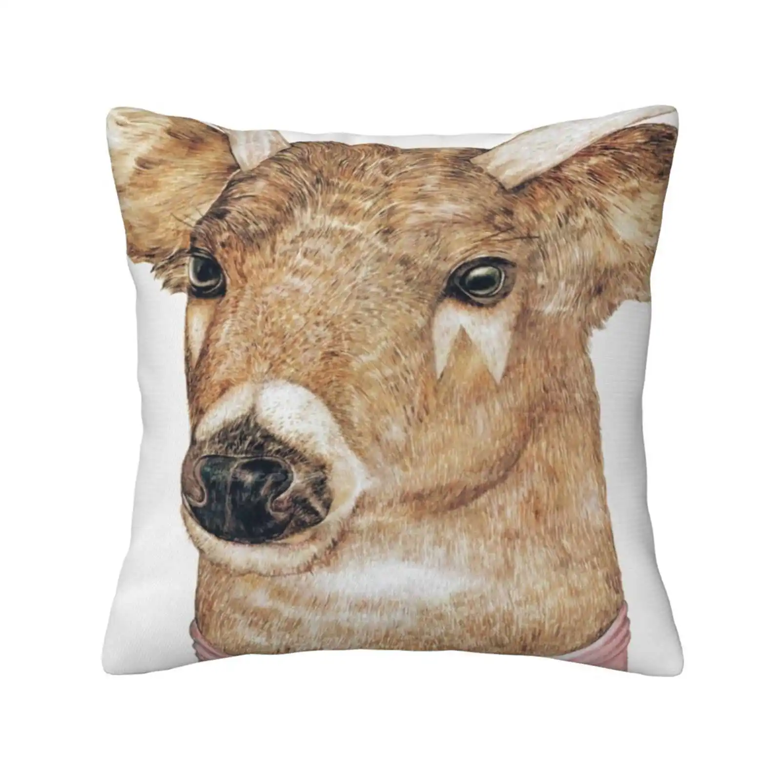 White-Tailed Deer Pillows Case Bedroom Home Decoration Fawn White Tailed Deer Woodland Nursery Deer Kids Room Animal Flashes