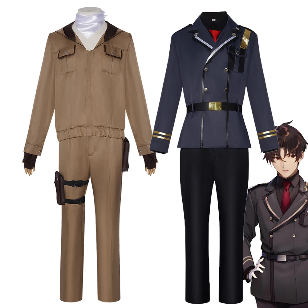 

New Anime 86 Eighty Six Shinei Nouzen Cosplay Costume Adult Men Undertaker Reaper Team Uniform Coat Pants Suit Halloween Outfit