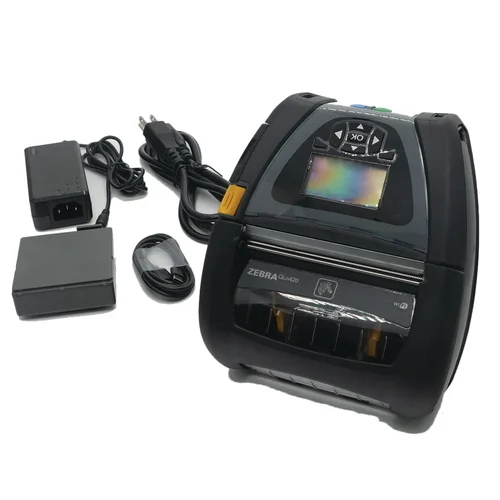 Zebra QLN420 Direkter thermischer monochromer mobiler Drucker mit Akku (QN4-AUNA0E00-00) WLAN