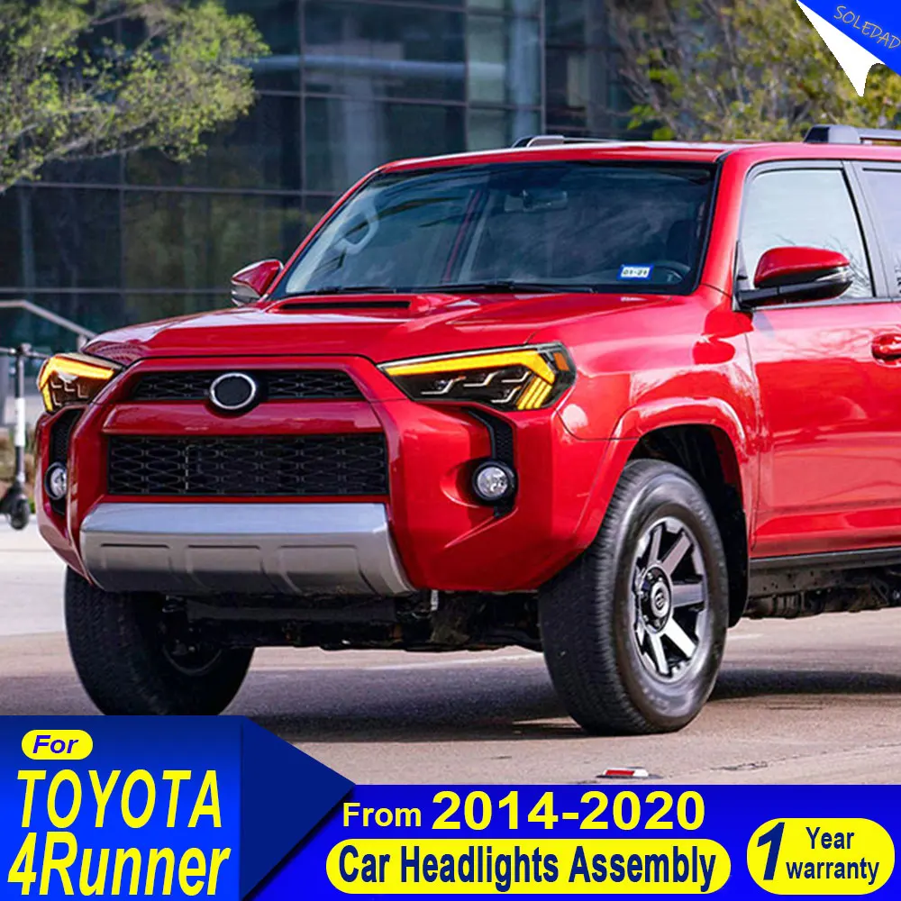 

Автомобильные фары в сборе для Toyota 4 RUNNER 2014 2015 2016 2017 2018 2019 2020 4, линзы противотуманные фары DRL, стоп-сигналы поворота