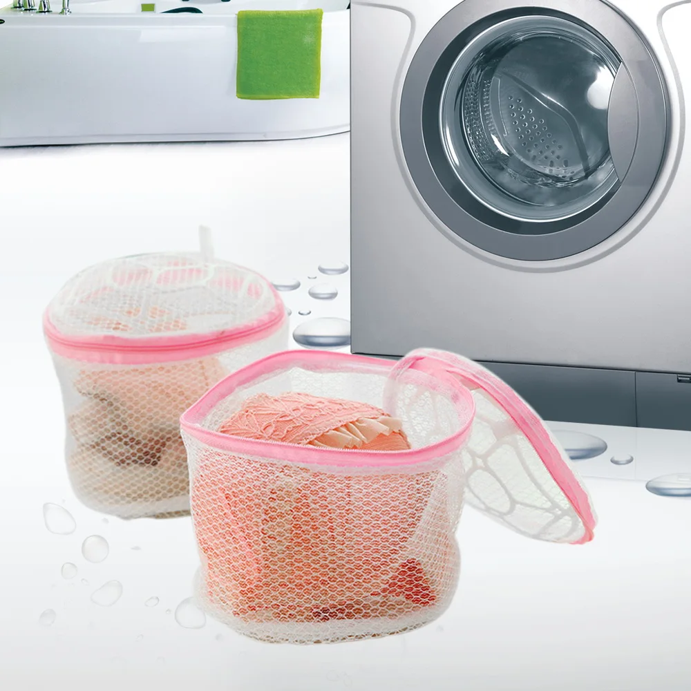 Women Lingerie Bra Underwear Laundry Washing Bags Net Mesh Clothes Sock Washing Organizer Zip Bags Hosiery Saver Bras Protector