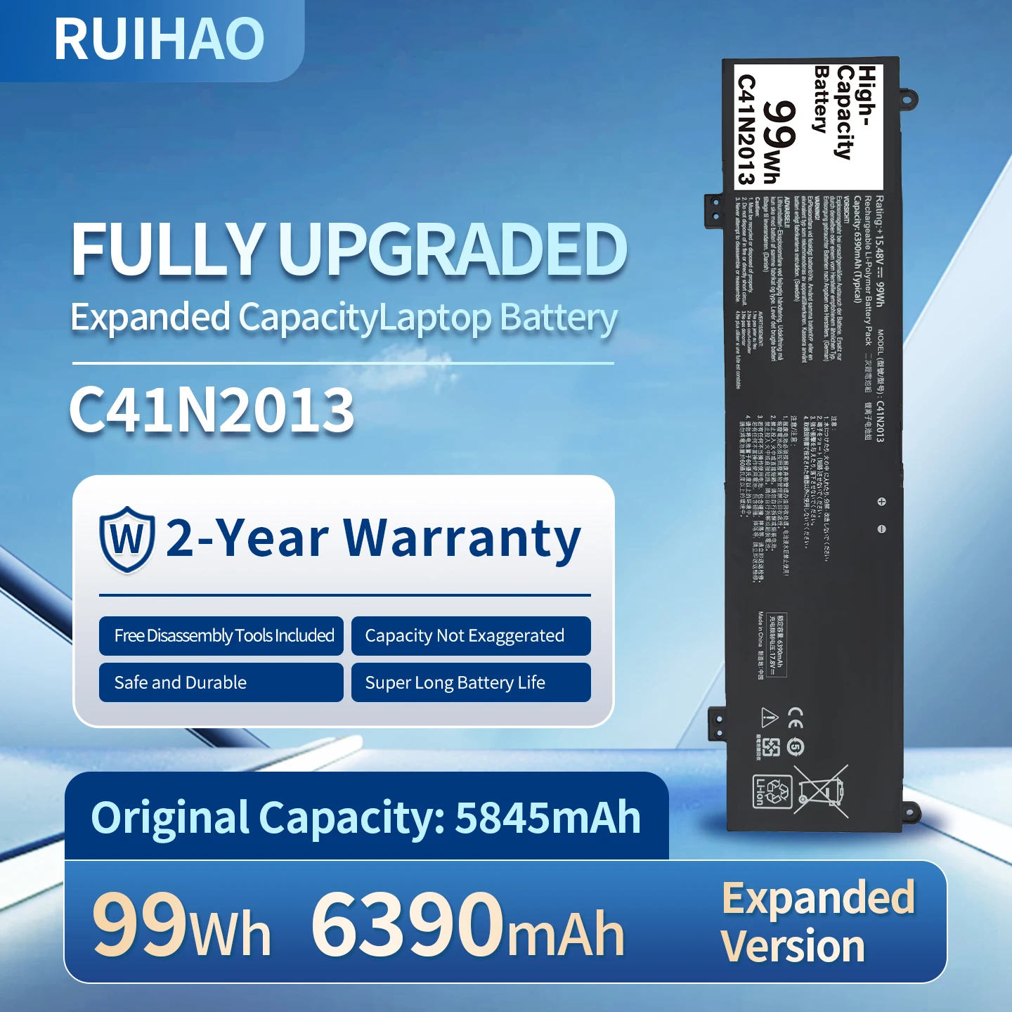 C41N2013 99Wh 15.48V Laptop Battery For ASUS ROG Strix G513 G513IM G713 G713IM G713QM Rog G533 G533QM G533QR G733ZM