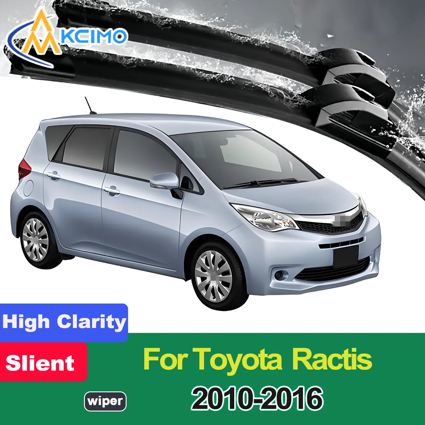 

2PCS New Wiper Blades for Toyota Ractis XP120 2010-2016 Toyota Verso-S (Europe) Toyota Space Verso Subaru Trezia Front Windshiel