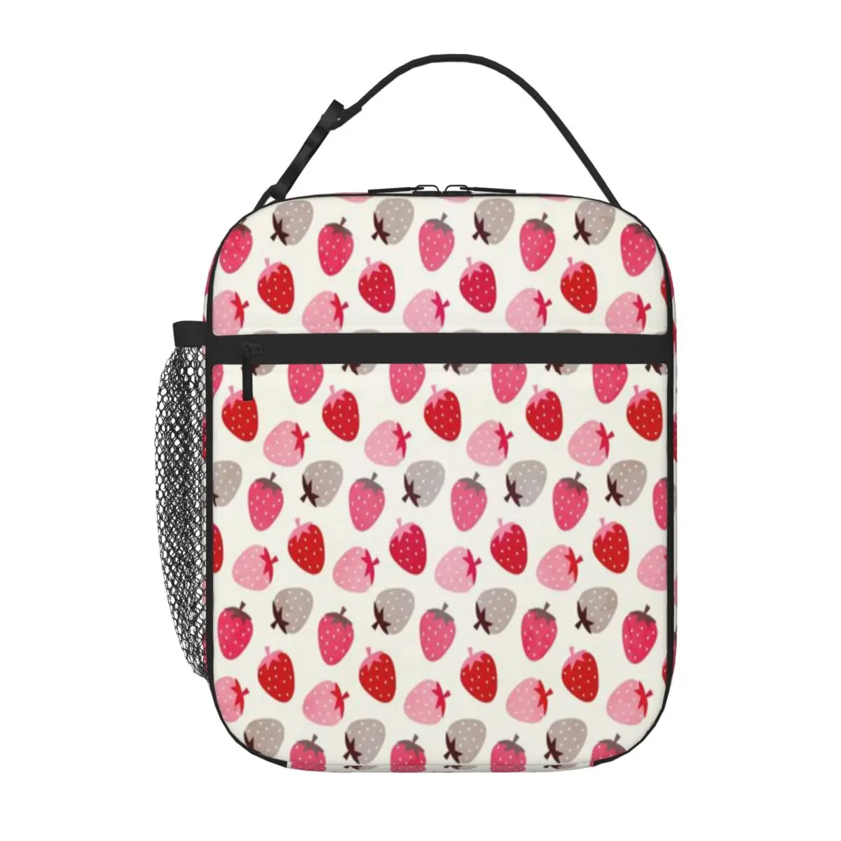 Hot Sale Strawberry Fields Slim Fit Lunch Carrier Road Trip Small Lunch Bag