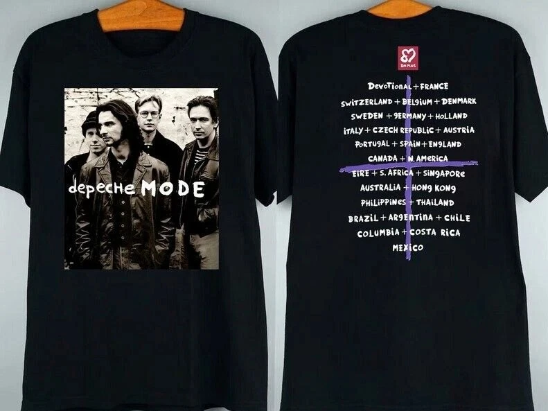 

Depeche Mode Deviational World Tour 1993, мужские и женские свободные футболки с короткими рукавами и графическим принтом для повседневной одежды, роскошные