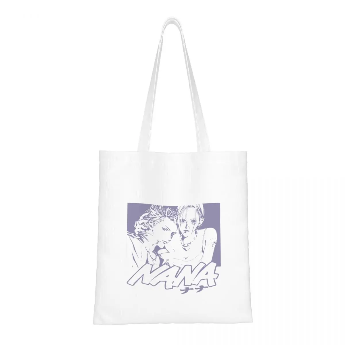 

Women Men NANA Anime Tote Bags Large Capacity Manga Shopping Bag for Shopper Handbags