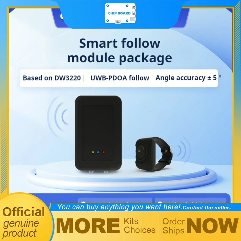 Ultra Wideband PDOA and AOA Tracking Module for Golf Carts and Trolleys, Open Source and Customizable Design