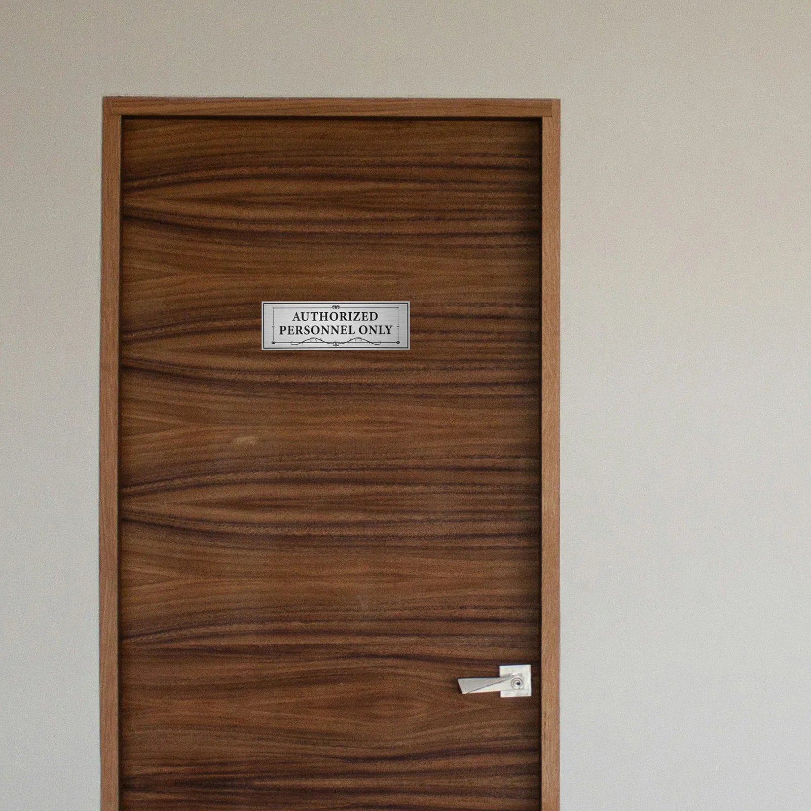 

4Pcs Employees Only Sign Self-Adhesive Staff Access Sticker for Office Wall Door Restricted Safety Entrance