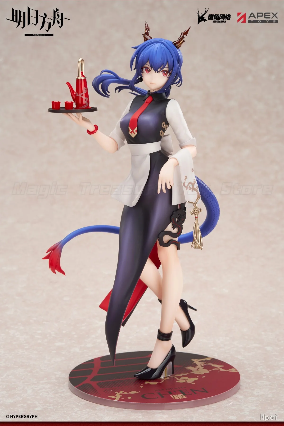 【Pre-sale】 Original APEX-TOYS LIMEPIE Arknights Chen Tea Drinking Time 1/8 Scale Figures Animation Ornaments Gifts