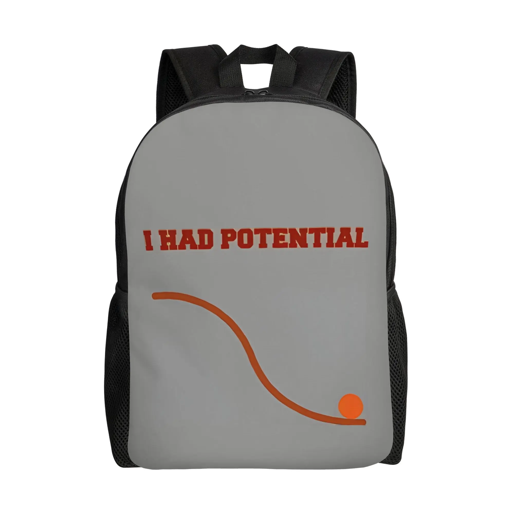Back to school season I Had Potential,  Physics Joke,  Science Nerd Backpack  Couple Good Quality Backpack