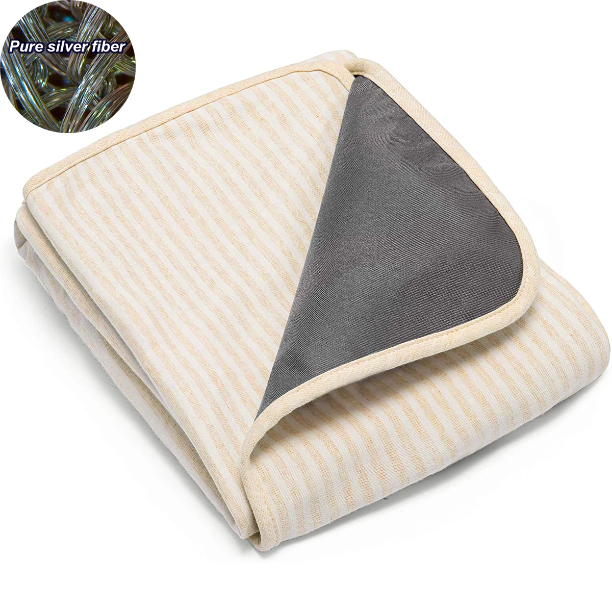 

EMF Protection Silver Fiber Lining Blanket Antibacterial Block RFID/EMI/RF Radiation Shielding Thermal Cover for Pregnancy