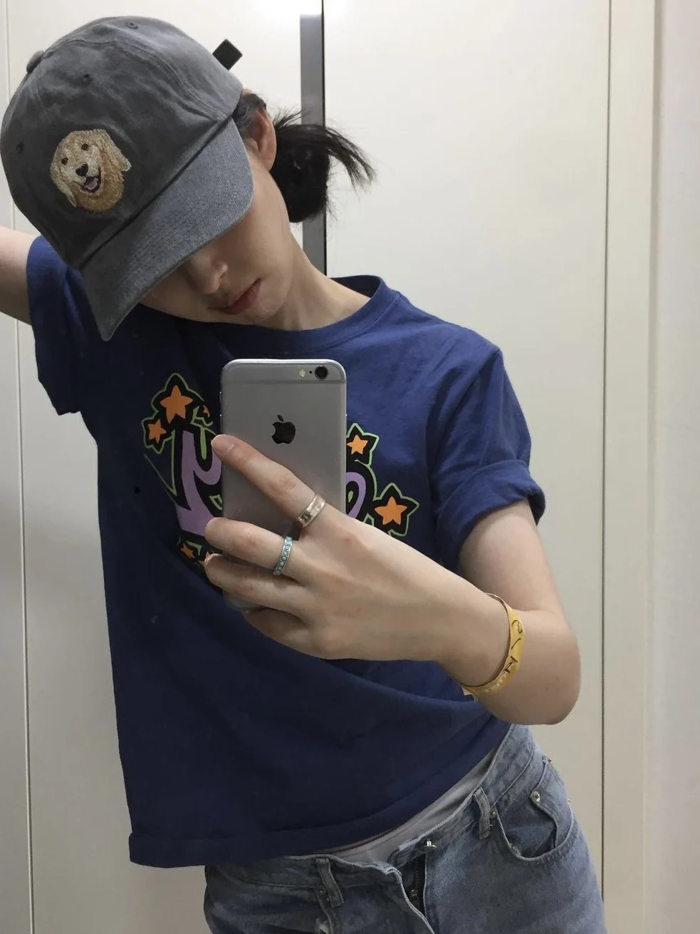 슬림핏 순면 티셔츠 여성 캐주얼 슬리브 만화 패턴 프린트 여름 신상 어깨 너비 약...