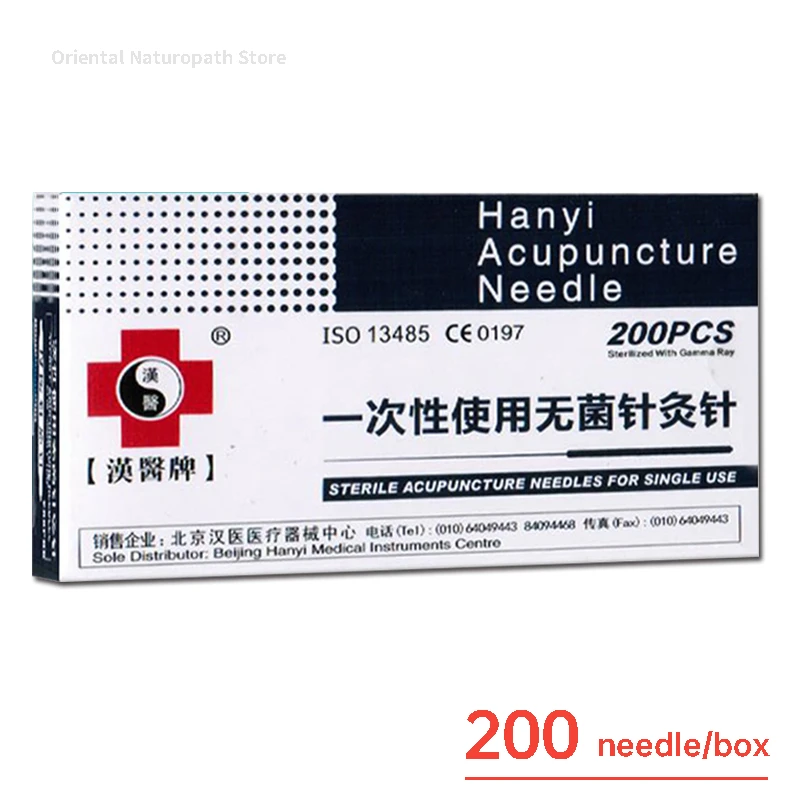 200Pcs disposable Acupuncture Needle single use Sterile filiform needle acupuncture beauty moxibustion needle