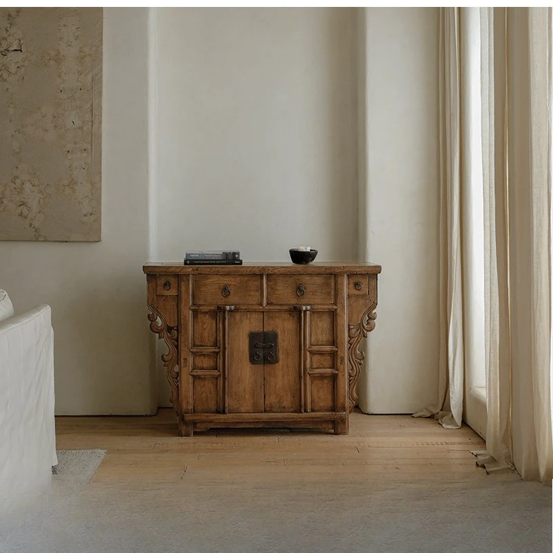 Cabinet replica | Antique carved cabinet recycling folk old cabinets, classical Ming and Qing scripture cabinets