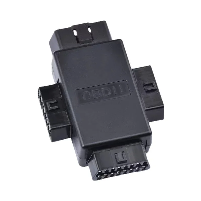 Переключатель OBD2 OBDII, полный 16-контактный, штекер на 3 гнезда 1 на 3 OBD Кабельный разветвитель Переходник-конвертер для диагностического удлинителя