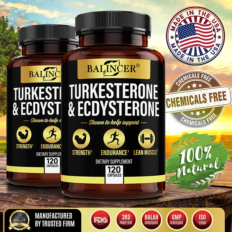 Balincer TURKESTERONE  & ECDYSTERONE  Extracts-energy Booster,Promote Muscle Growth, Strengthening, Energy and Endurance