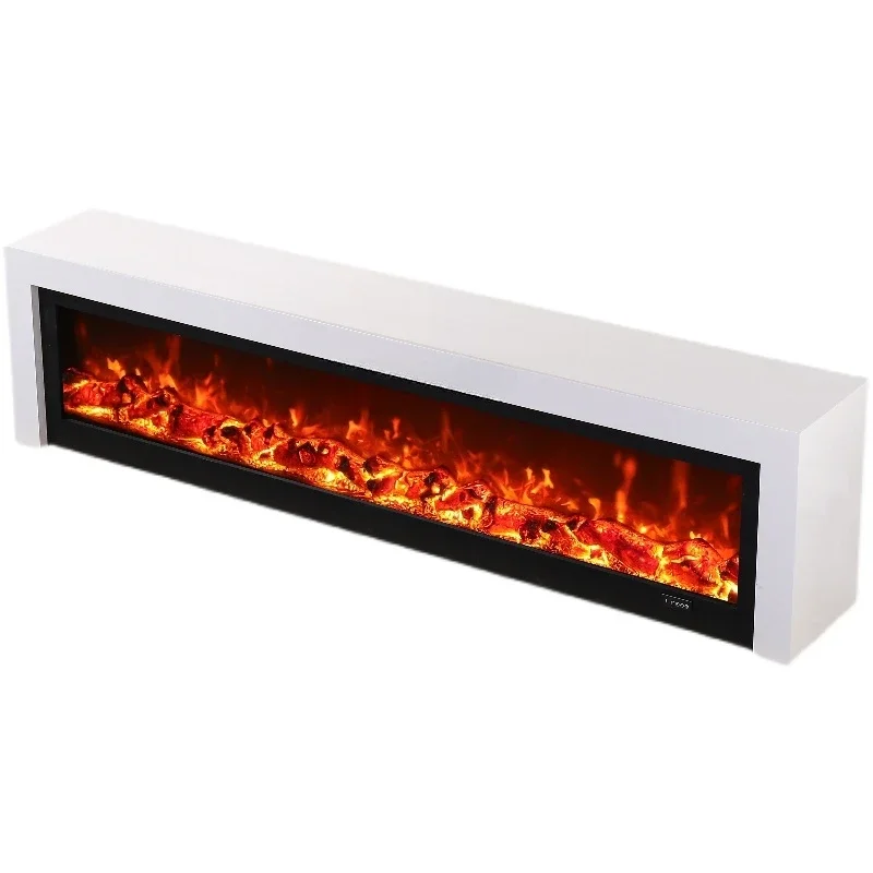 Fireplace TV Cabinet Nordic Minimalism Customized Curio Cabinet Simple Designer Furniture Villa 2 M Simulation Flame Heating
