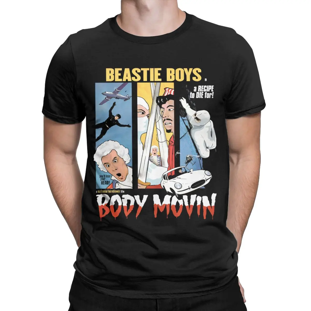 Body Movin Beastie Boys T-Shirt Men Fashion Cotton Tee Shirt Crewneck Short Sleeve T Shirts Plus Size Clothes