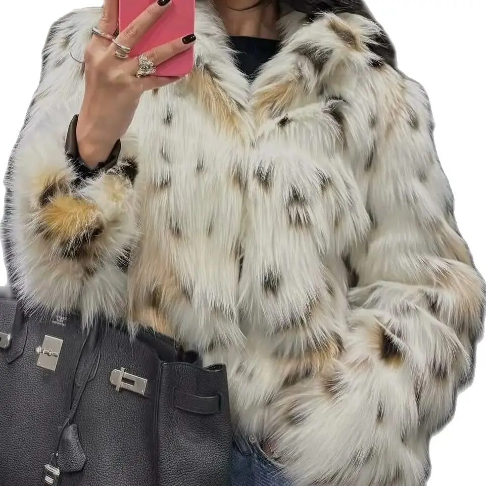 ZAURA\'s autumn and winter new products are fashionable and high-end, with artificial fur effect and warm jacket for women