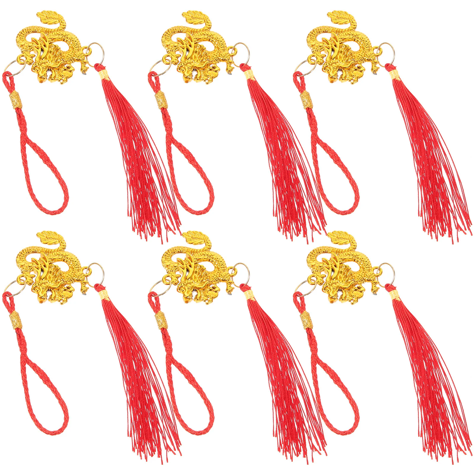 6 قطعة زخرفة التنين معلقة السنة الصينية الجديدة ديكور جدار الداخلية قلادة للعام الجديد ديكور مناسب المنزل مكتب مول 2024 #5