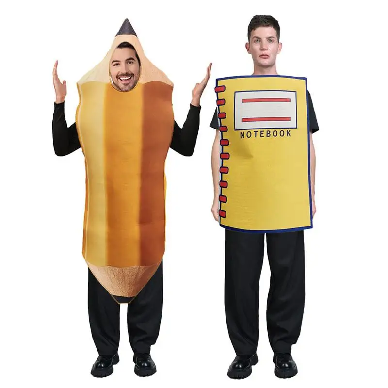 

Halloween Funny Costume Cos Pencil Adult Performance Notebook Company Year Conference Party New Year Miscellaneous Stage Costume