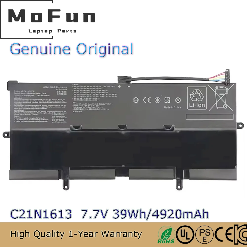 

Genuine C21N1613 4920mAh Laptop Battery for ASUS Notebook Chromebook Flip C302C C302CA-1A 0B200-02280000