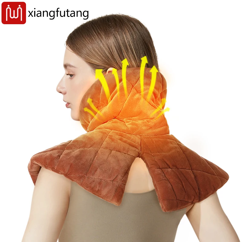 

Neck Heating Shawl Hot Compress Electric Heating Neck Shoulder Wrap Warmer Tool for Neck and Shoulder Pain Relief