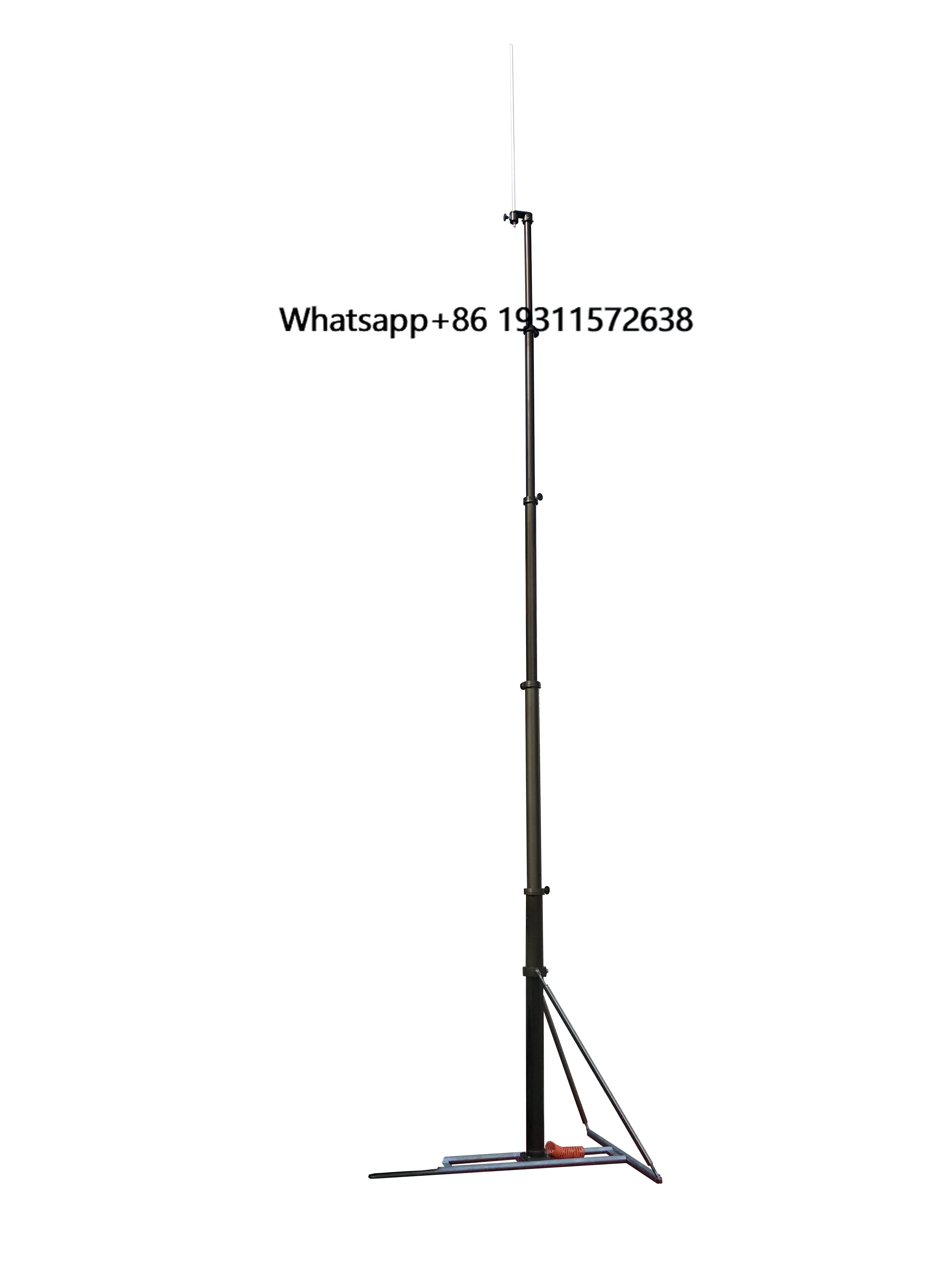 

Portable Telescopic Tripod Mast With Car Wheel Poles