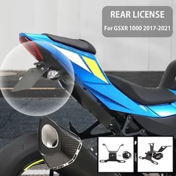 For Suzuki GSXR 1000 GSX-R1000 2017 2018 2019 2020 2021 License Plate Holder Bracket Rear Tail Tidy Fender Eliminator kit LED