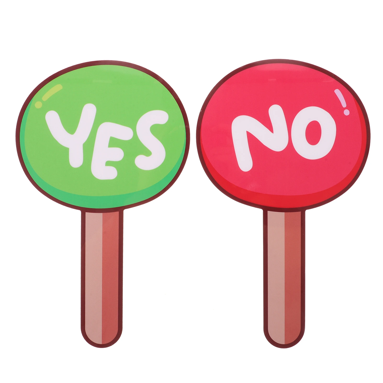 2Pcs Tools PVC Reusable Classroom Supplies Handheld Voting Board For School Board Student Game Plastic School