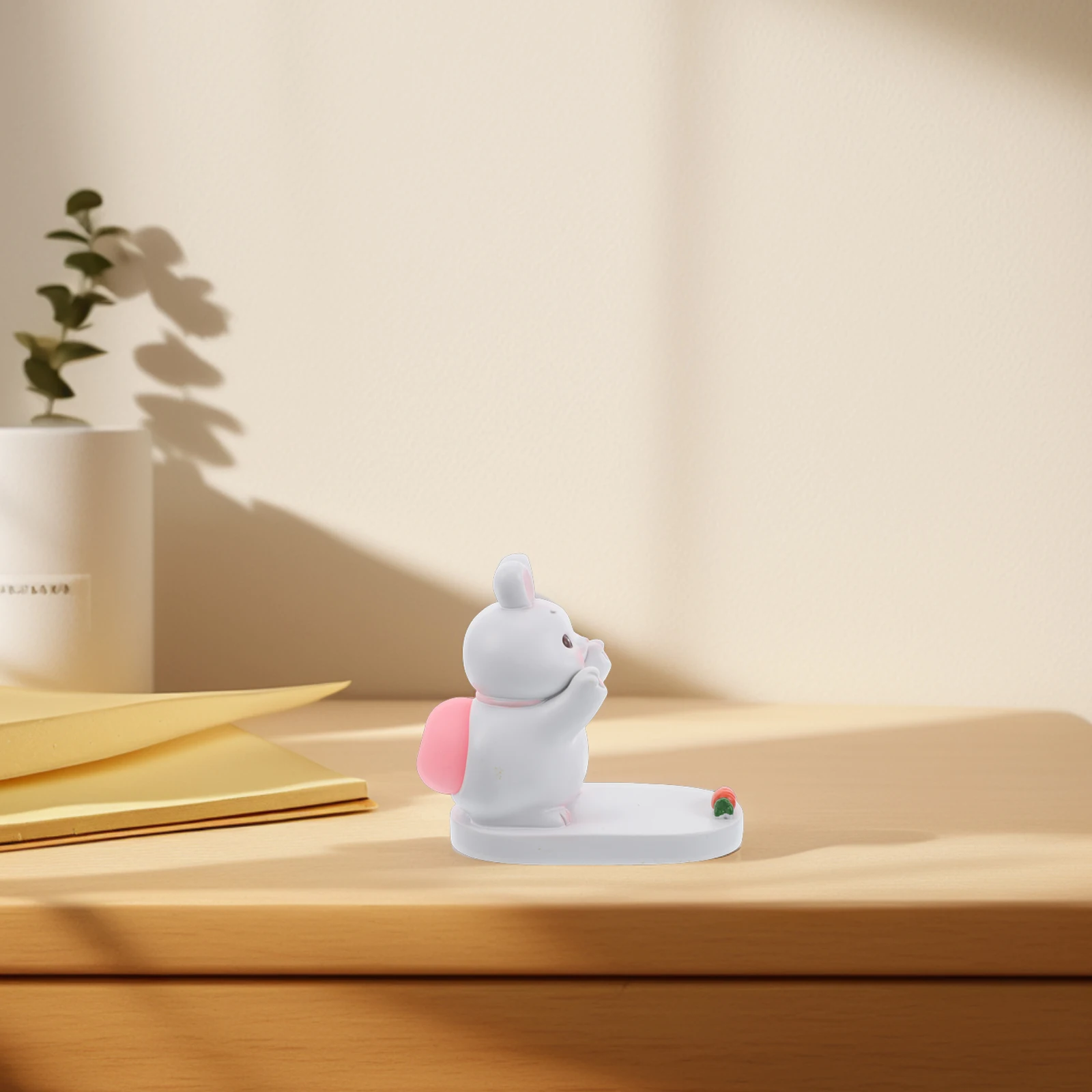 

Cute Bunny Cell Phone Stand Rabbit Smartphone Holder Unique Desk Ornament Animal Mobile Accessory Kawaii Home Room