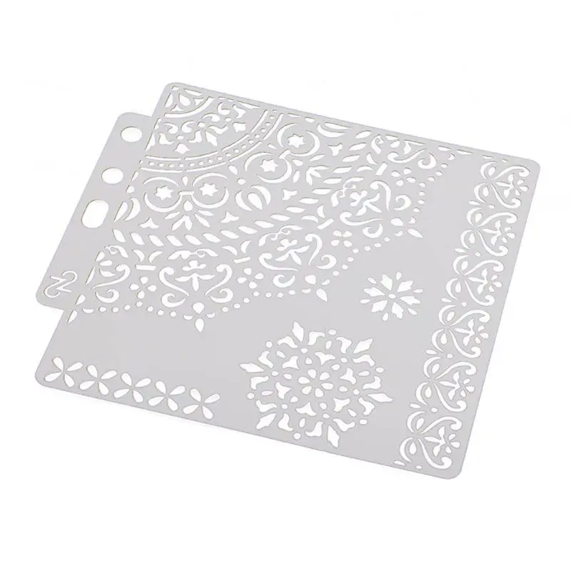 DIY 레이어링 스텐실 벽화 스크랩북 색소 엠보싱 앨범 장식 템플릿 벽화