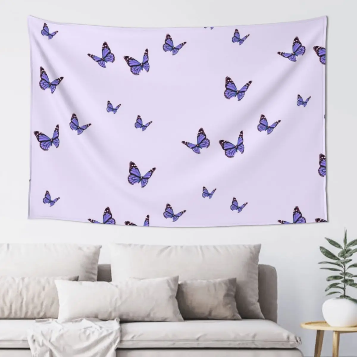 purple butterfly Tapestry Home Decor Accessories Kawaii Room Decor Wall Decoration Aesthetic Decoration Tapestry