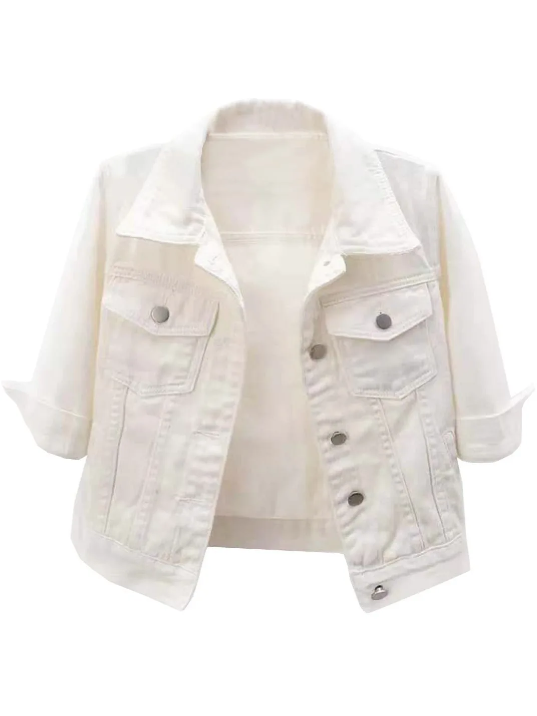 Women's Trendy Short Denim Jacket Casual Versatile Spring Autumn New Fashion for Ladies