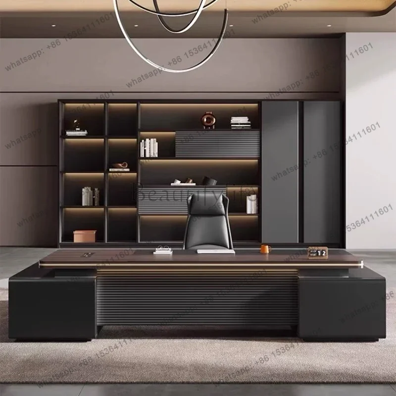 LJY modernOfficedesk desktop table Furniture Standing l shaped gamingdesk computer gamer cabinets executive desk Work Desk Organ